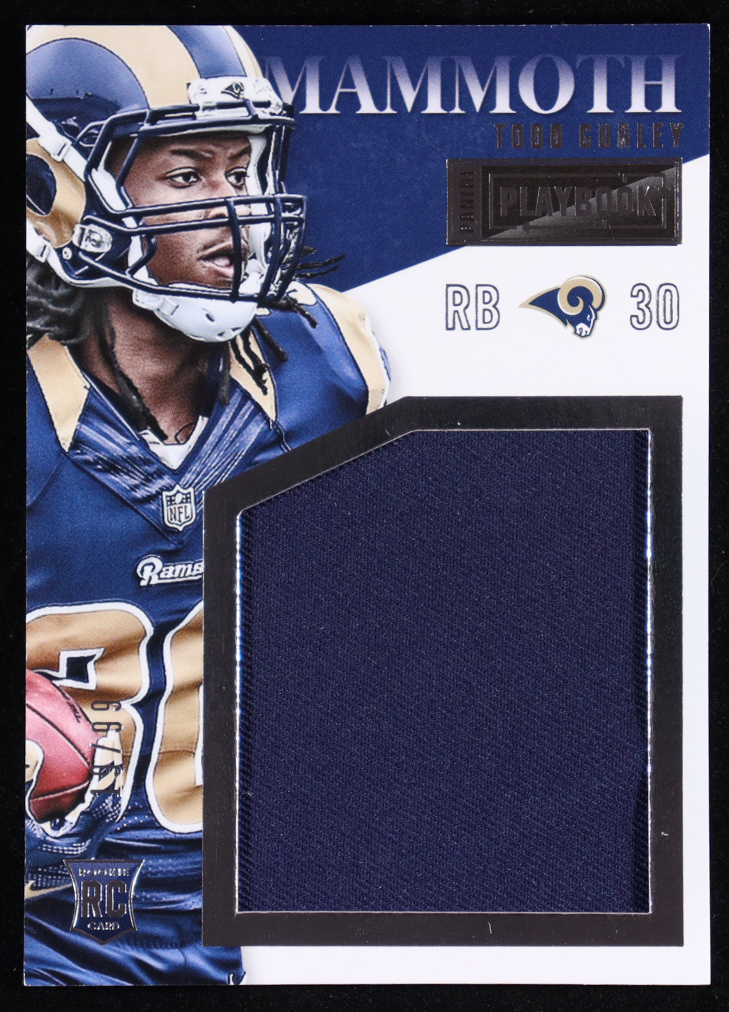 Todd Gurley 2015 Panini Playbook Mammoth Jerseys #16 #19/99 RC at PristineAuction.com Todd Gurley 2015 Panini Playbook Mammoth Jerseys #16 #19/99 RC at PristineAuction.com