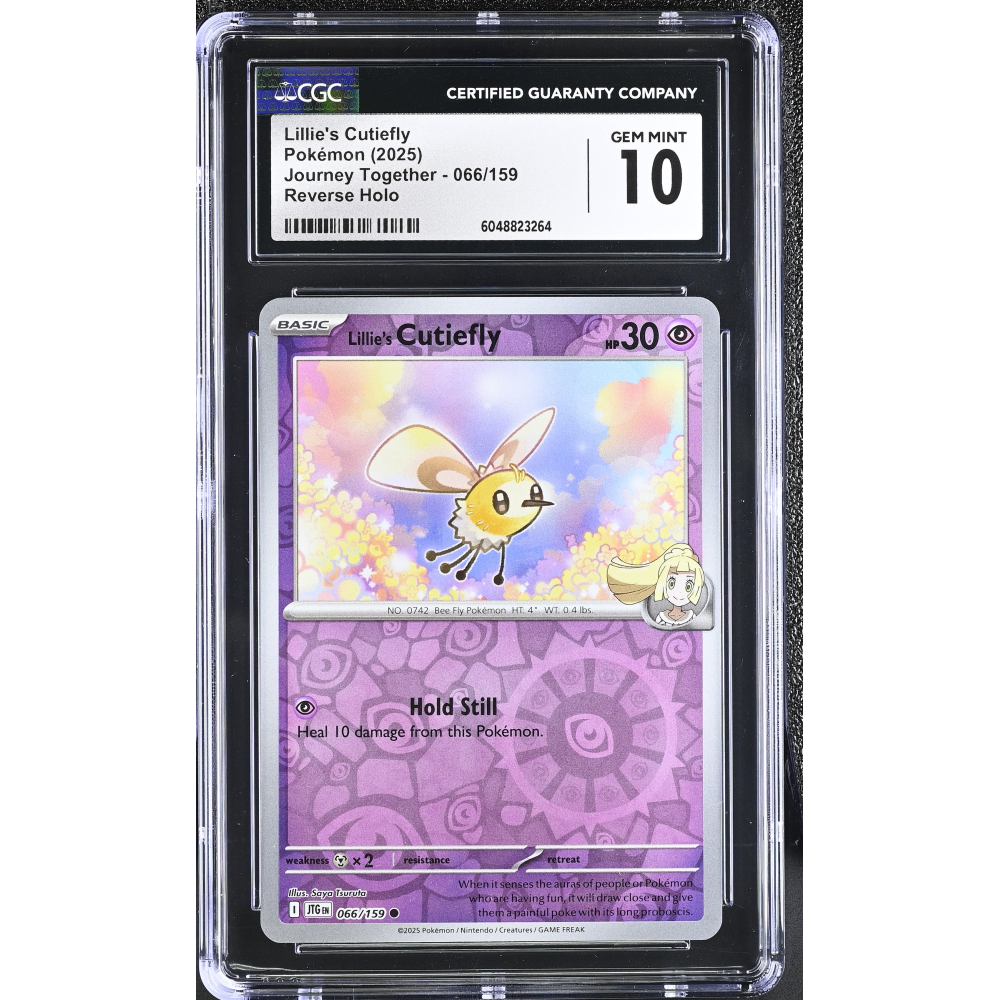Lillie's Cutiefly 2025 Pokemon Journey Together #066/159 (CGC 10) at PristineAuction.com