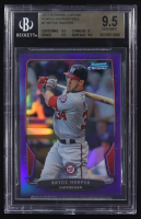 Bryce Harper 2013 Bowman Chrome Purple Refractors #1 #031/199 (BGS 9.5) at PristineAuction.com