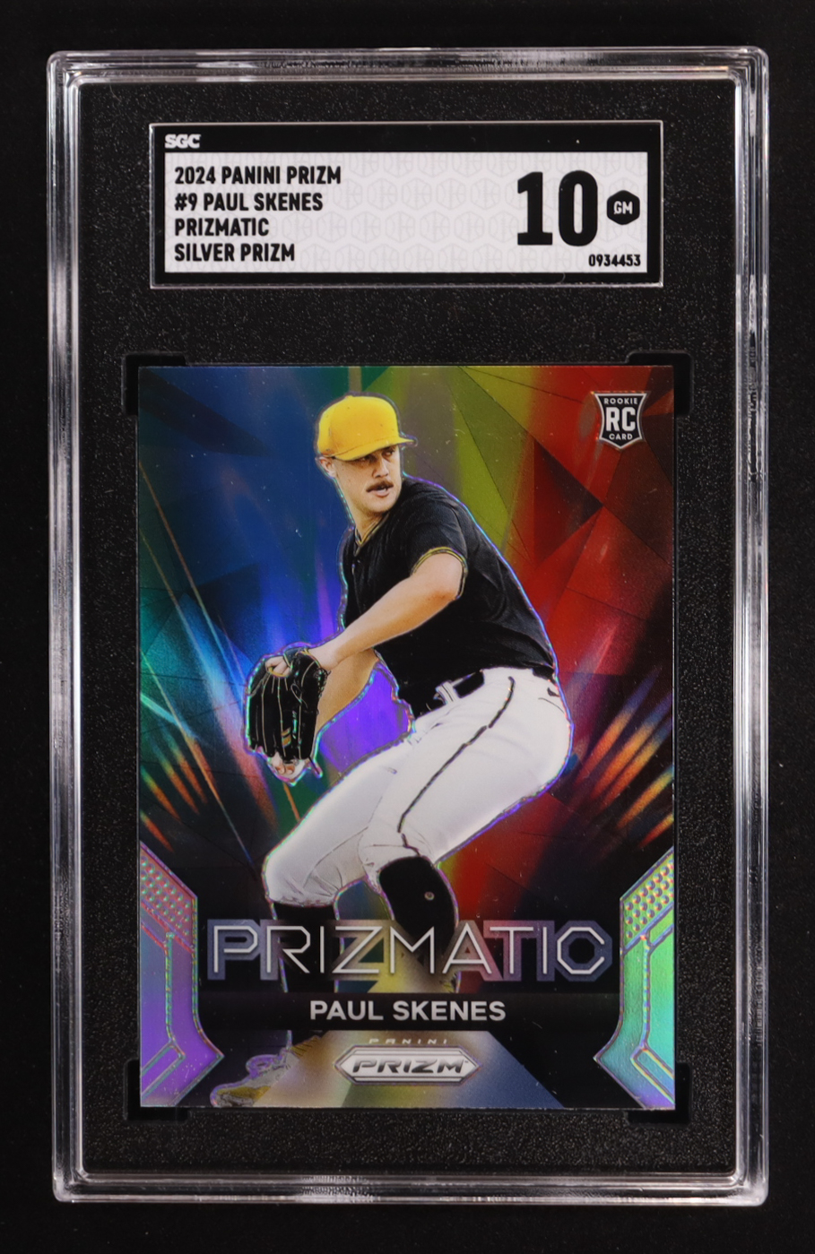 Paul Skenes 2024 Panini Prizm Prizmatic Prizms Silver #9 RC (SGC 10) at PristineAuction.com Paul Skenes 2024 Panini Prizm Prizmatic Prizms Silver #9 RC (SGC 10) at PristineAuction.com