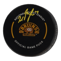 Milan Lucic Signed Boston Bruins Centennial Game Puck (Lucic) at PristineAuction.com