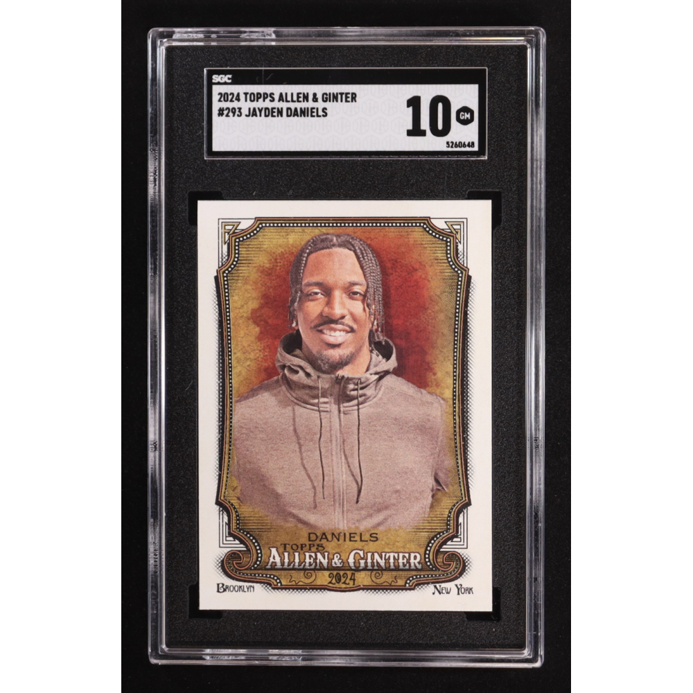 Jayden Daniels 2024 Topps Allen and Ginter #293 RC (SGC 10) at PristineAuction.com