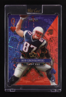 Rob Gronkowski 2024 Wild Card 5 Card Draw Stacked Deck Queen of Hearts Lazer Red and Blue #SDJHRGN #1/1 at PristineAuction.com
