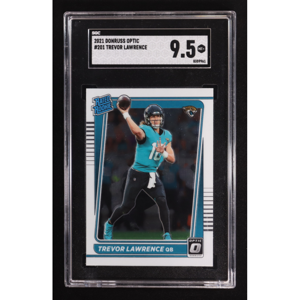 Trevor Lawrence 2021 Donruss Optic #201 RR RC (SGC 9.5) at PristineAuction.com