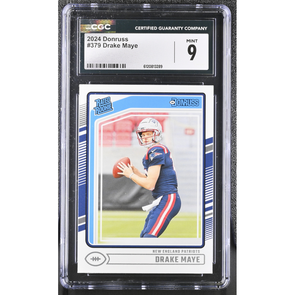 Drake Maye 2024 Donruss #379 RR RC (CGC 9) at PristineAuction.com
