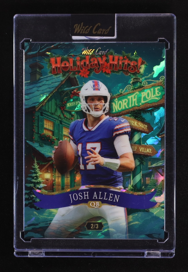 Josh Allen 2025 Wild Card Holiday Hits Shimmer Green #HHB3JA #2/3 at PristineAuction.com Josh Allen 2025 Wild Card Holiday Hits Shimmer Green #HHB3JA #2/3 at PristineAuction.com