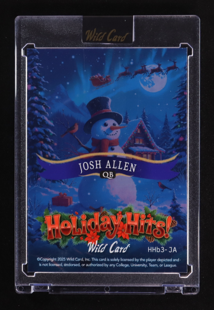 Josh Allen 2025 Wild Card Holiday Hits Shimmer Green #HHB3JA #2/3 at PristineAuction.com Josh Allen 2025 Wild Card Holiday Hits Shimmer Green #HHB3JA #2/3 at PristineAuction.com