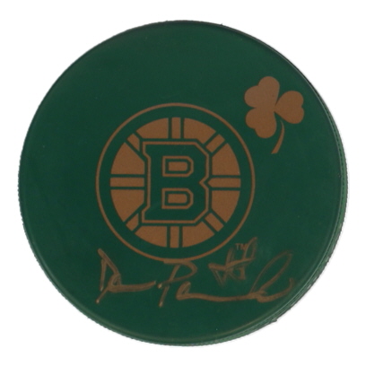 David Pastrnak Signed Irish Bruins Logo Hockey Puck (Pastrnak) at PristineAuction.com David Pastrnak Signed Irish Bruins Logo Hockey Puck (Pastrnak) at PristineAuction.com