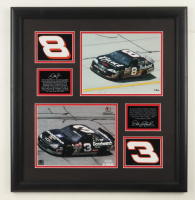 Dale Earnhardt Jr. LE "Driving Dad's Colors" Custom Framed Photo at PristineAuction.com