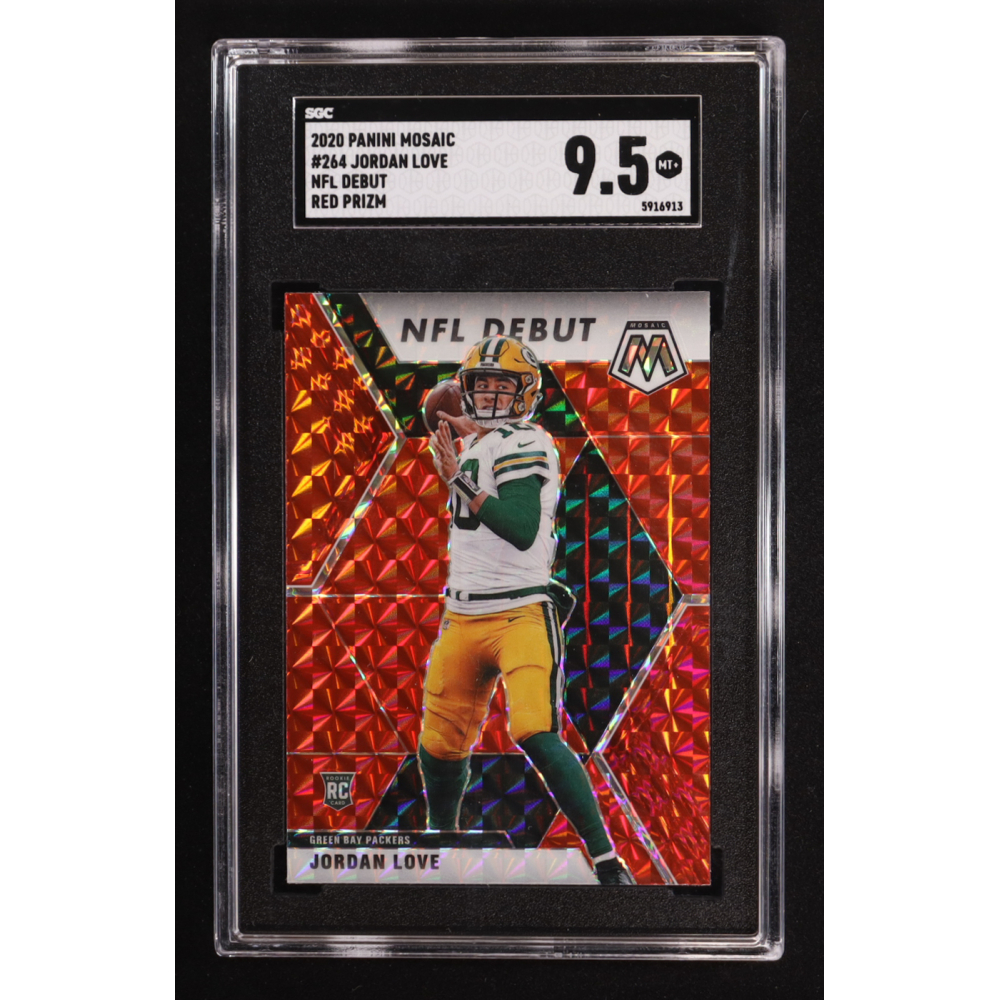 Jordan Love 2020 Panini Mosaic Mosaic Red #264 DEB RC (SGC 9.5) at PristineAuction.com