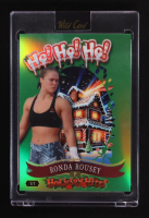 Ronda Rousey 2025 Wild Card Holiday Hits Ho! Ho! Ho! Prismatic Green #HH3H1GRA5RR #1/1 at PristineAuction.com