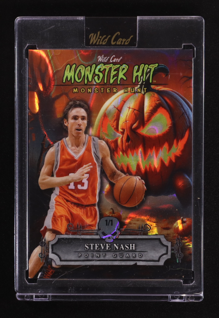 Steve Nash 2025 Wild Card Monster Hit Monster Hunt Lava Orange #MHPPSN #1/1 at PristineAuction.com Steve Nash 2025 Wild Card Monster Hit Monster Hunt Lava Orange #MHPPSN #1/1 at PristineAuction.com