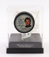 Wayne Gretzky Signed LE Kings "All-Time Scoring Record" Image Hockey Puck With Display Case (JSA) at PristineAuction.com