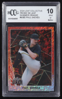 Paul Skenes 2024 Leaf Collective Promo '90 Leaf Shimmer Orange #90-B5 RC #87/299 (BCCG 10) at PristineAuction.com