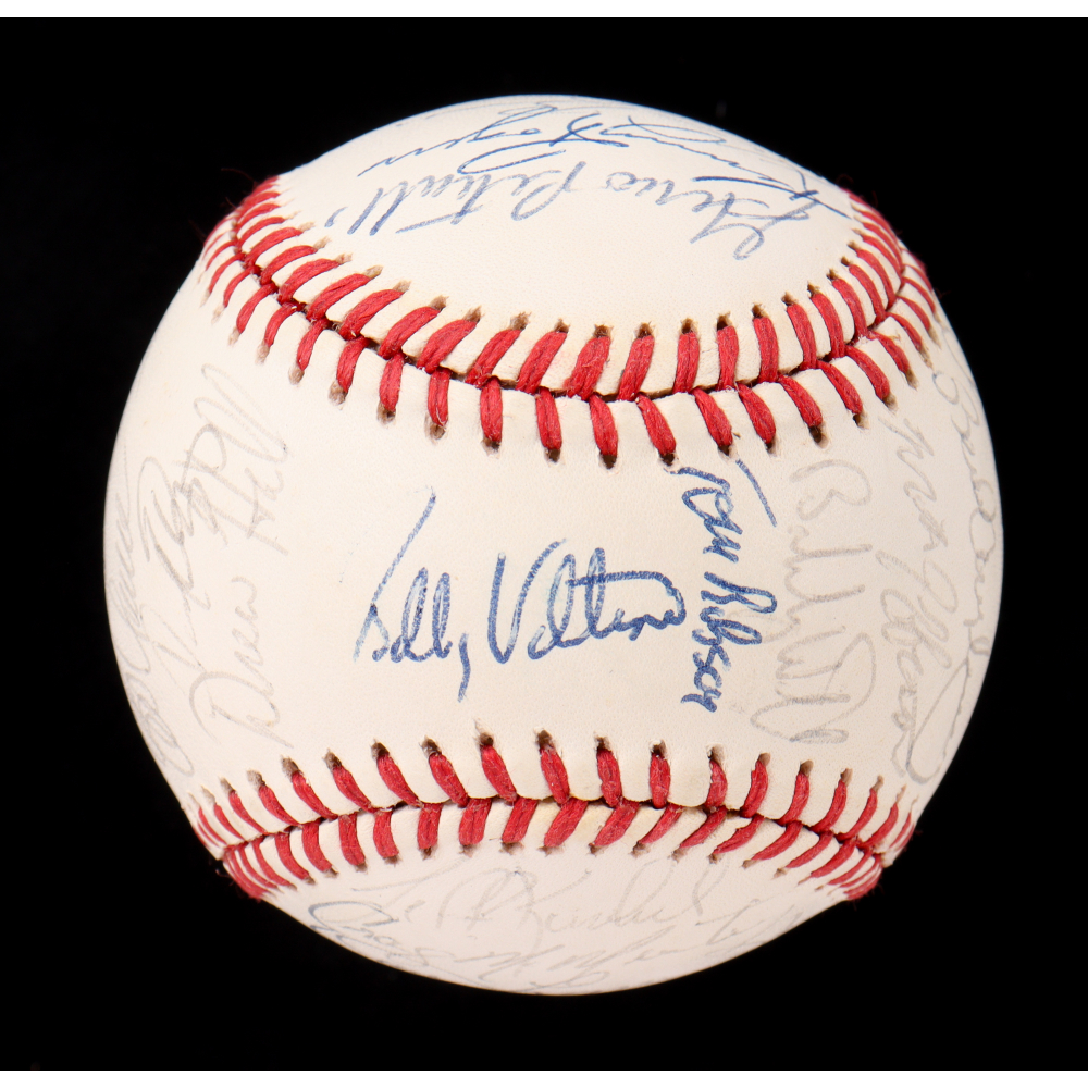 1989 Rangers OAL Baseball Team-Signed by (32) with Nolan Ryan, Kevin Brown, Charlie Hough, Jim Moyer (JSA) at PristineAuction.com