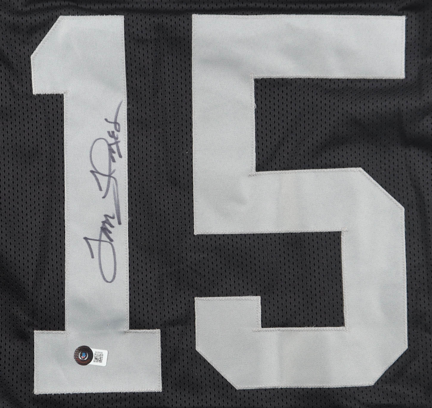 Tom Flores Signed Jersey (Beckett) at PristineAuction.com Tom Flores Signed Jersey (Beckett) at PristineAuction.com