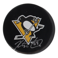 Kris Letang Signed Penguins Logo Hockey Puck (Letang) at PristineAuction.com