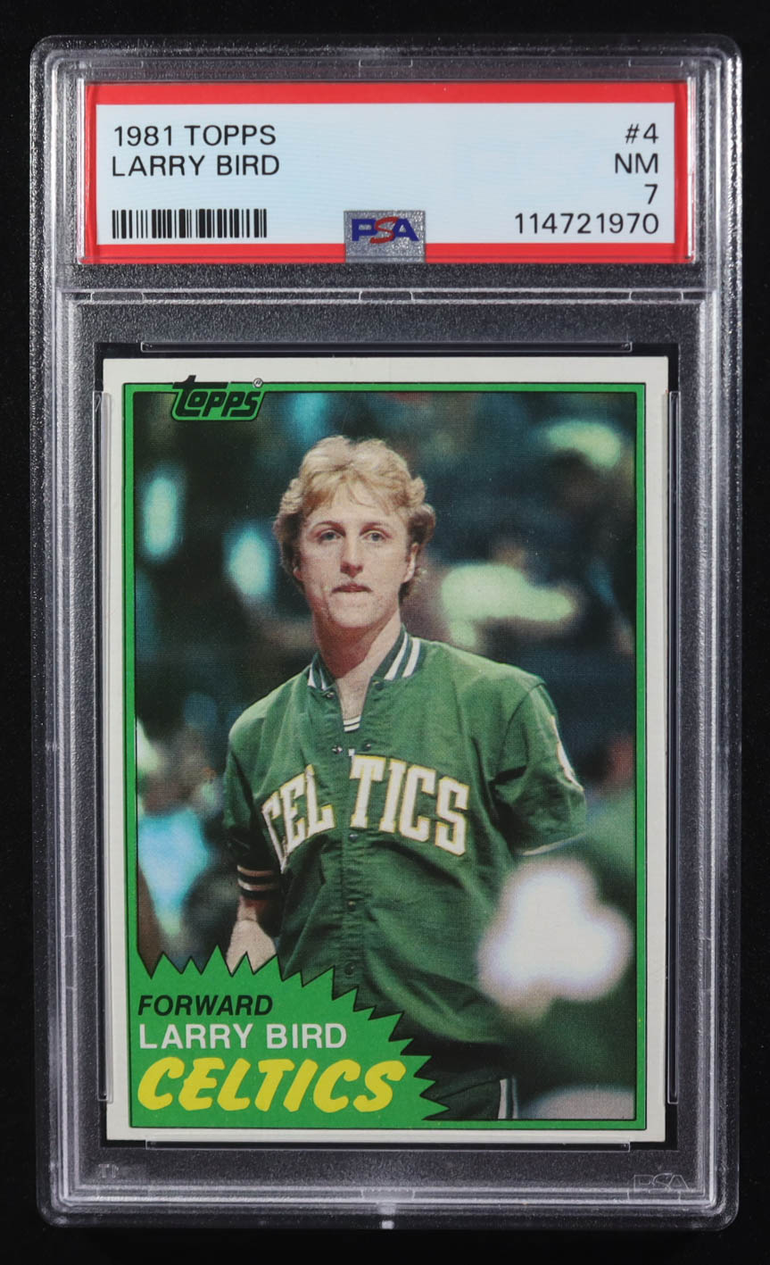 Larry Bird 1981-82 Topps #4 (PSA 7) at PristineAuction.com Larry Bird 1981-82 Topps #4 (PSA 7) at PristineAuction.com