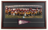 Custom Framed 1961 Washington Redskins Photo Display with Vintage 1964 Felt Redskins Pennant at PristineAuction.com