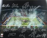 2017 Eagles Super Bowl LII Champions 16x20 Photo Team-Signed By (19) with Carson Wenz, Jason Kelce, Nick Foles, LeGarette Blount (JSA) at PristineAuction.com