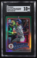 Pete Crow-Armstrong 2024 Bowman Chrome Rookie Of The Year Favorites Green Refractor #ROY-13 RC (SGC 10) at PristineAuction.com