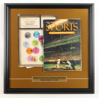 1954 First Issue "Sports Illustrated" Custom Framed Magazine Display with Original 1954 Mailing Envelope & Title Plaque at PristineAuction.com