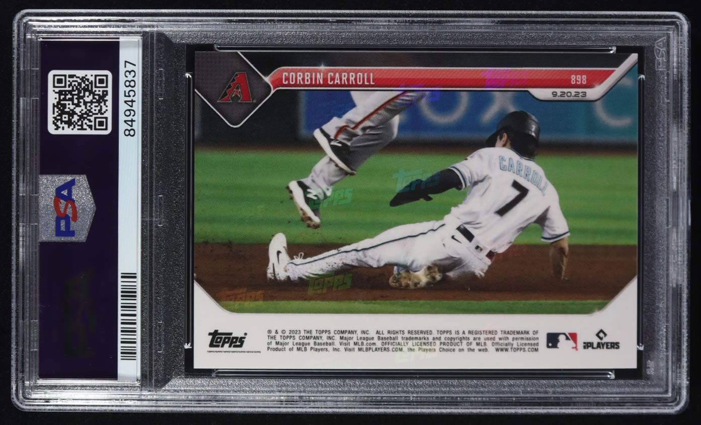 Corbin Carroll 2023 Topps Now #898 RC (PSA 10) at PristineAuction.com Corbin Carroll 2023 Topps Now #898 RC (PSA 10) at PristineAuction.com