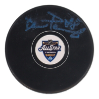 David Pastrnak Signed 2020 All-Star Game Logo Hockey Puck (Pastrnak) at PristineAuction.com