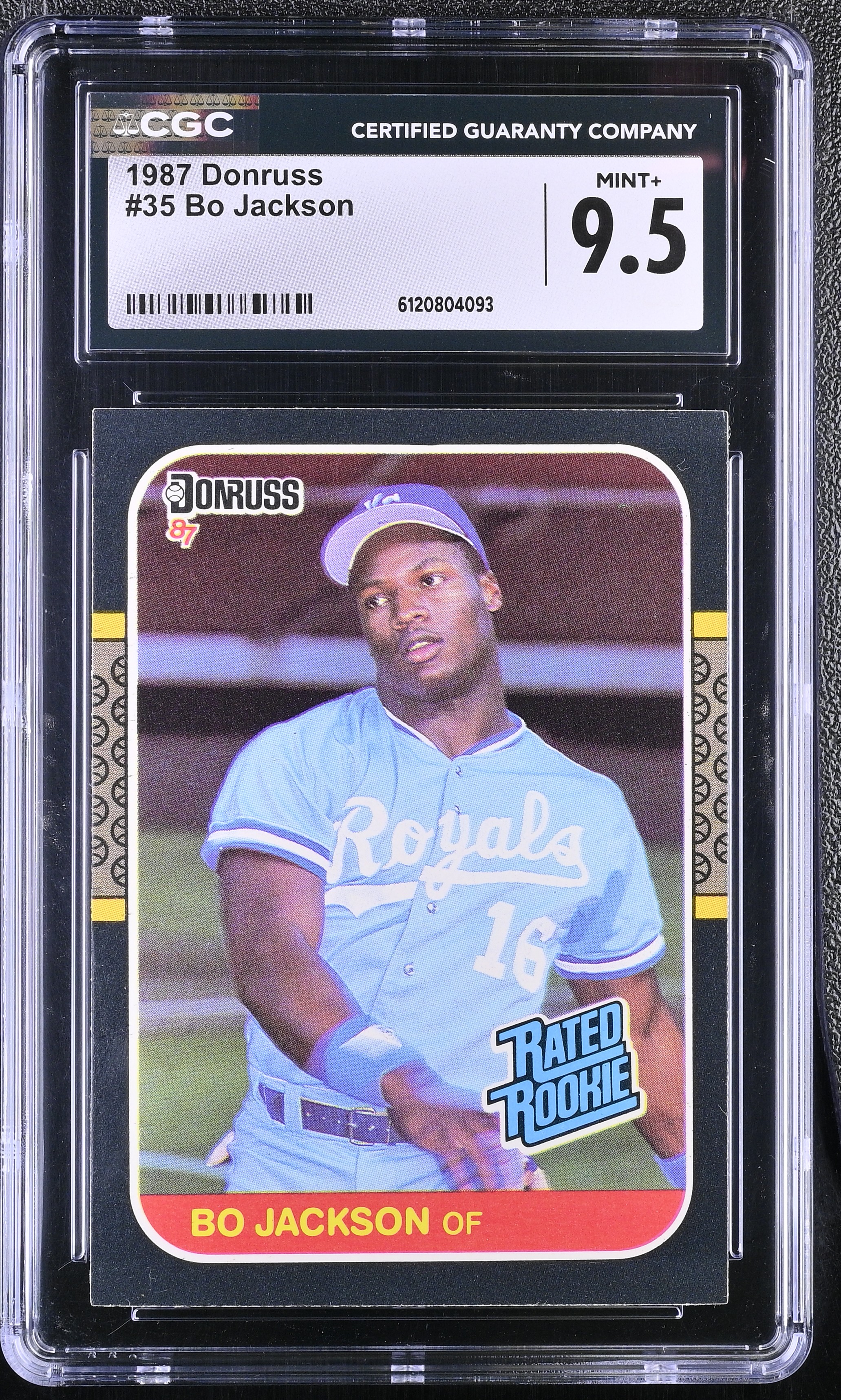 Bo Jackson 1987 Donruss #35 RC (CGC MINT 9.5) at PristineAuction.com Bo Jackson 1987 Donruss #35 RC (CGC MINT 9.5) at PristineAuction.com