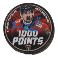Brad Marchand Signed Panthers "1000 Points" Logo Limited Edition Hockey Puck (Marchand) at PristineAuction.com