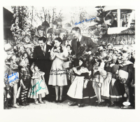 "The Wizard of Oz" 16x18.5 Photo Cast-Signed & Inscribed By (4) with Mickey Carroll, Jerry Maren, Karl Slover & Ruth Duccini (JSA) at PristineAuction.com