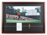 "Tiger Woods Wins The 1997 Masters" Custom Framed Photo Display with Vintage Divot Tool & Scorecard at PristineAuction.com
