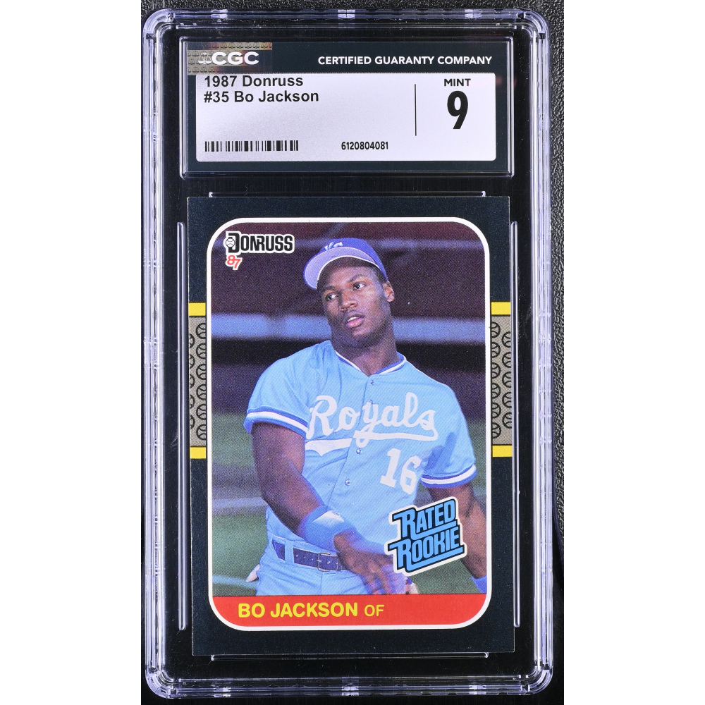 Bo Jackson 1987 Donruss #35 RC (CGC 9) at PristineAuction.com