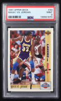 Magic Johnson / Michael Jordan 1991-92 Upper Deck CC #34 (PSA 9) at PristineAuction.com