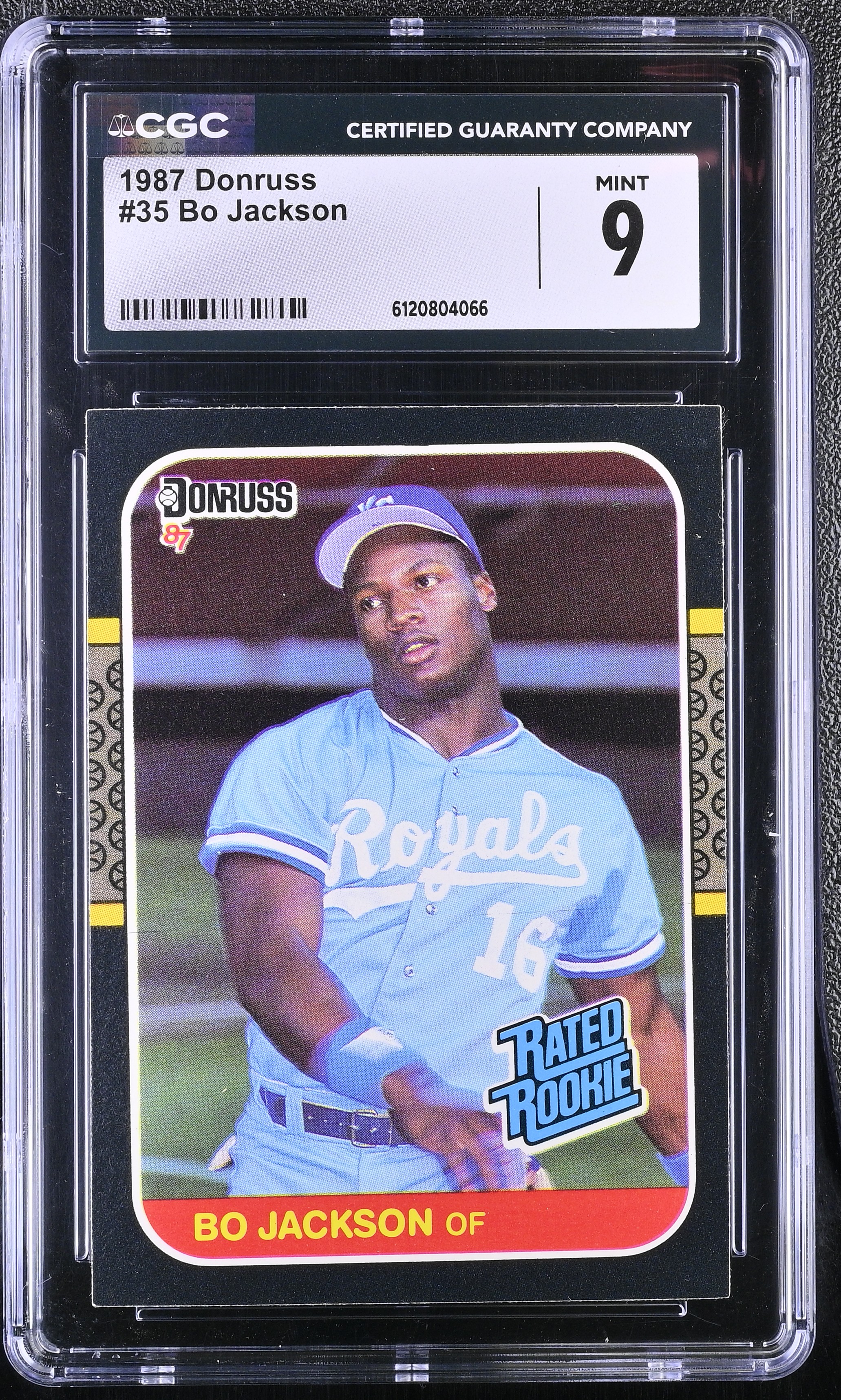 Bo Jackson 1987 Donruss #35 RC (CGC 9) at PristineAuction.com Bo Jackson 1987 Donruss #35 RC (CGC 9) at PristineAuction.com