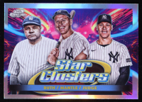 Mickey Mantle / Aaron Judge / Babe Ruth 2025 Topps Cosmic Chrome Triple Star Clusters #TSC2 at PristineAuction.com