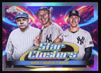 Mickey Mantle / Aaron Judge / Babe Ruth 2025 Topps Cosmic Chrome Triple Star Clusters #TSC2 at PristineAuction.com