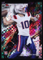 Drake Maye 2024 Finest Checkerboard Refractors #62 RC at PristineAuction.com