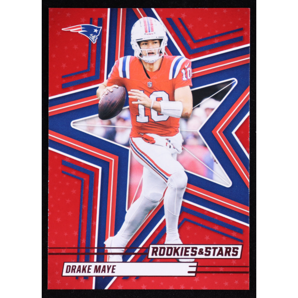 Drake Maye 2025 Rookies and Stars Red #32 at PristineAuction.com