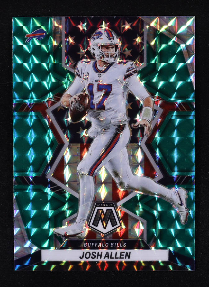 Josh Allen 2022 Panini Mosaic Mosaic Green #253 NP at PristineAuction.com Josh Allen 2022 Panini Mosaic Mosaic Green #253 NP at PristineAuction.com
