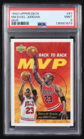 Michael Jordan 1992-93 Upper Deck #67 MVP (PSA 9) at PristineAuction.com