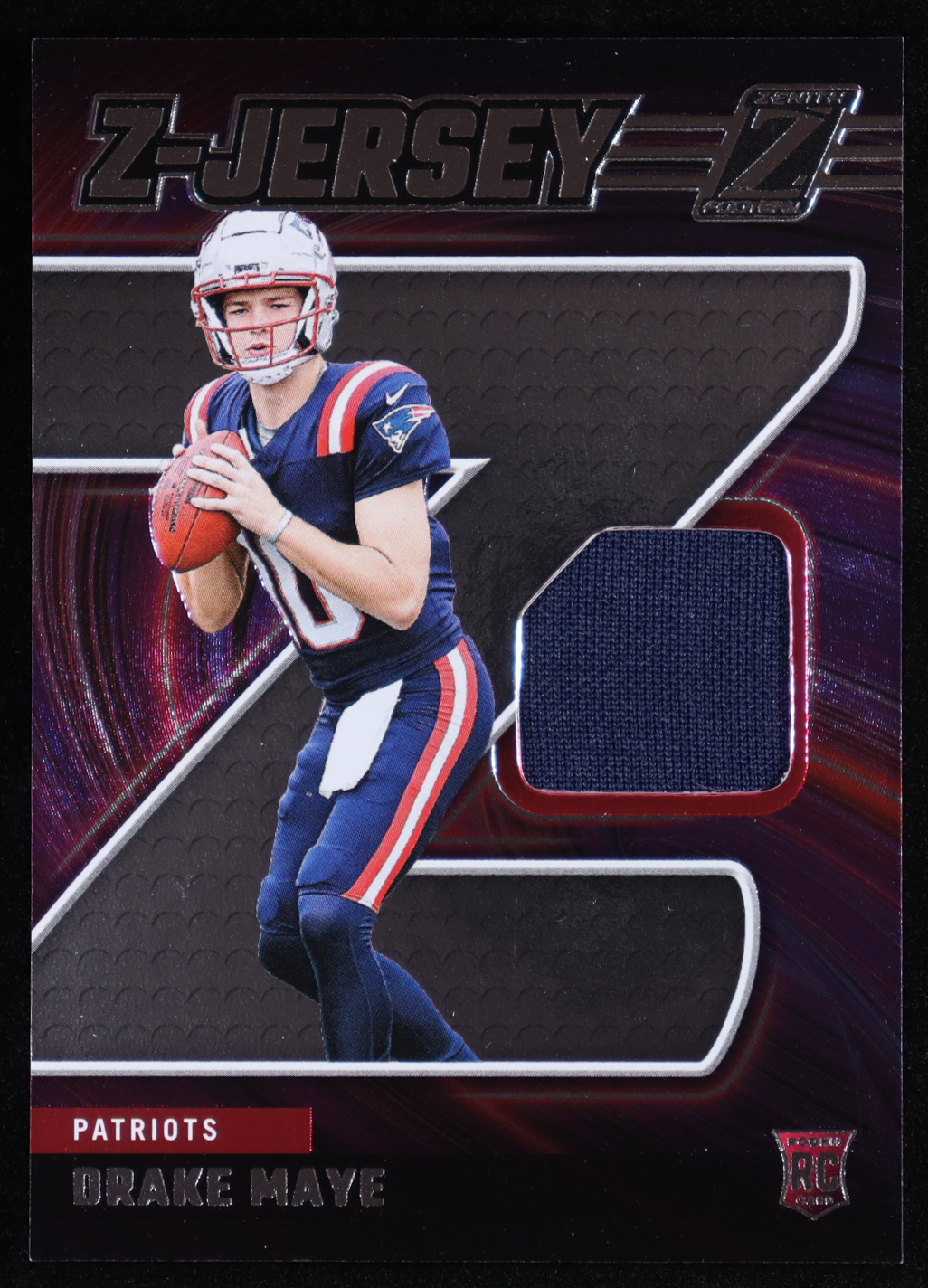 Drake Maye 2024 Zenith Z Jersey #2 RC at PristineAuction.com Drake Maye 2024 Zenith Z Jersey #2 RC at PristineAuction.com