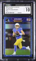 Justin Herbert 2023 Leaf Web Exclusives Pro Set Blue #PSG-78 #01/25 (CGC GEM MINT 10) at PristineAuction.com