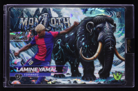 Lamine Yamal 2024 Wild Card Alumination Dino-Might '25 National Exclusive Painted Mammoth Lava #DMPNM204-LY #1/1 RC at PristineAuction.com