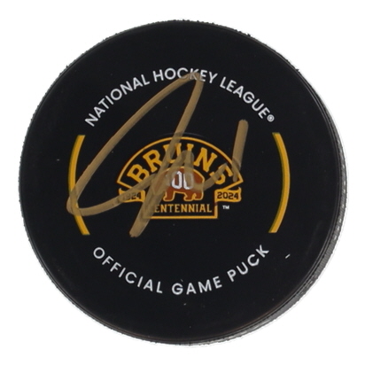 Jeremy Swayman Signed Bruins Logo Official Game Hockey Puck (Swayman) at PristineAuction.com Jeremy Swayman Signed Bruins Logo Official Game Hockey Puck (Swayman) at PristineAuction.com