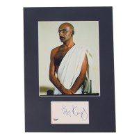 Ben Kingsley Signed "Ghandi" Custom Matted Cut Display (PSA) at PristineAuction.com