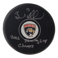 Brad Marchand Signed Panthers Logo Hockey Puck Inscribed "2025 Stanley Cup Champs" (Marchand) at PristineAuction.com