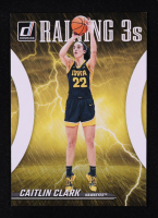 Caitlin Clark 2024 Panini Caitlin Clark Collection Donruss Raining 3's #R2 at PristineAuction.com