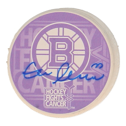 Zdeno Chara Signed Bruins White Logo Hockey Fights Cancer Puck (Chara) at PristineAuction.com Zdeno Chara Signed Bruins White Logo Hockey Fights Cancer Puck (Chara) at PristineAuction.com