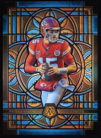 Patrick Mahomes 2025 Panini Mosaic Stained Glass Oversized #13 at PristineAuction.com